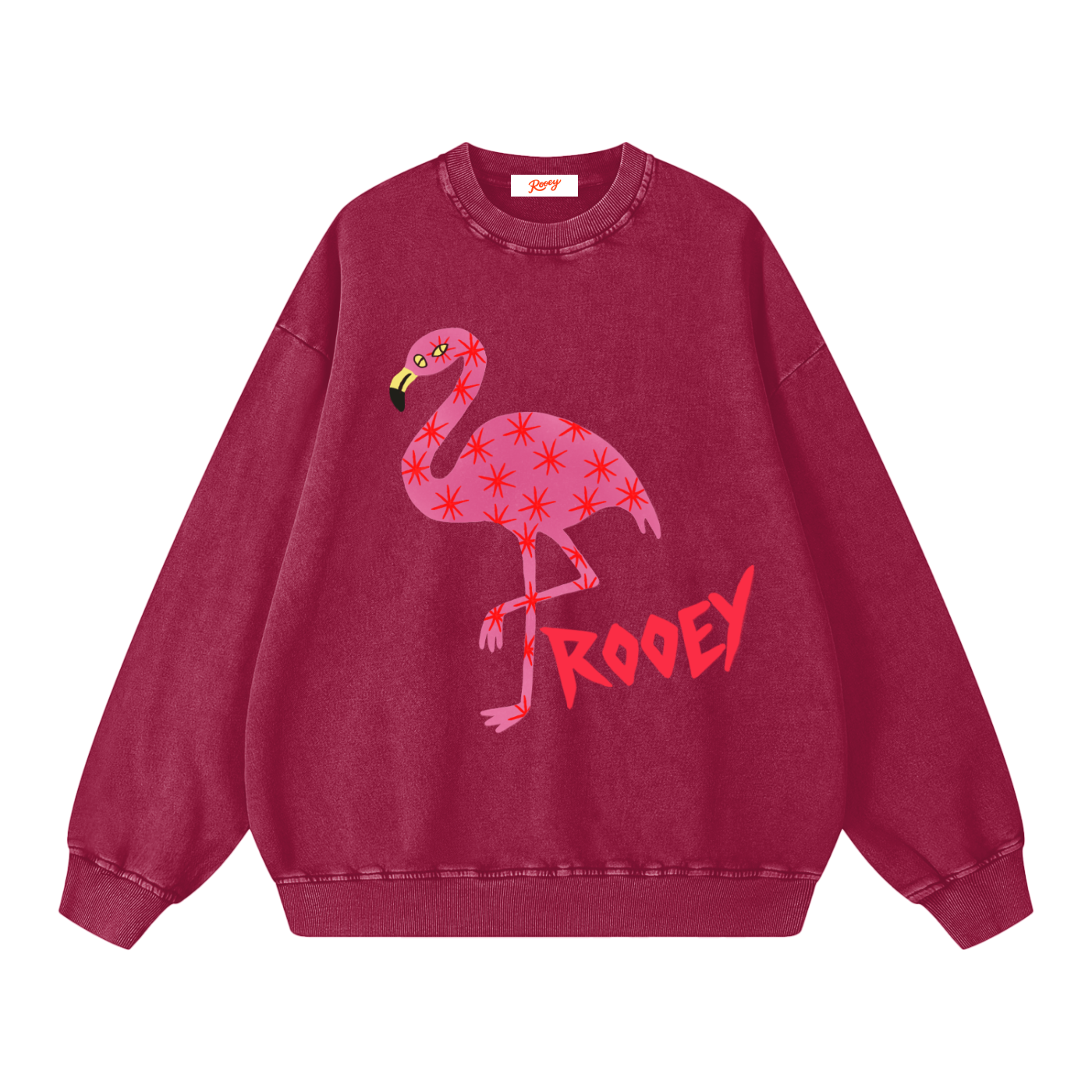 flamingo,pink,sweater,sweatshirt,jumper,womens,rooey,australia