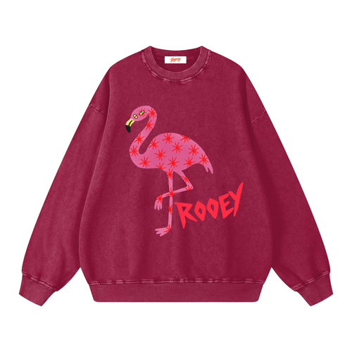 flamingo,pink,sweater,sweatshirt,jumper,womens,rooey,australia